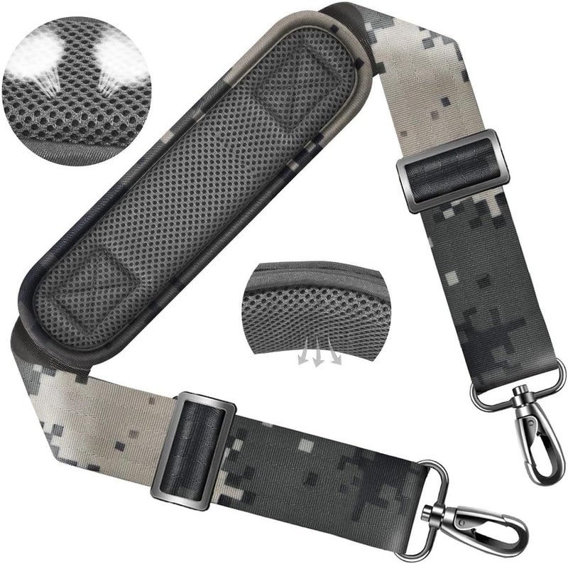 ZINZ Shoulder Strap 58" Ultra-Thick Fixed Padded and Adjustable Buckles Crossbody Strap for Briefcase Laptop Bag Luggage - Image 1